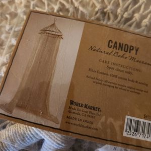 Boho Macrame Canopy (NEW)